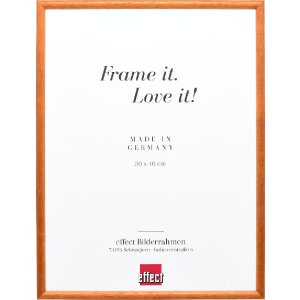 Efect cadru din lemn masiv profil 20 nuc maro 13x18 cm...