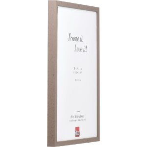 Efect cadru din lemn profil 35 maro 13x18 cm sticlă normală