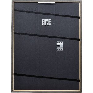 Effect Massiv-Holzrahmen Profil 25 blau 13x18 cm mit Antireflexglas