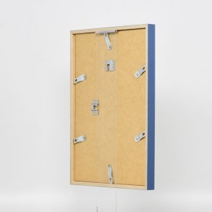 Effect Holzrahmen Profil 35 blau 13x18 cm Normalglas Abstandshalter