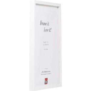 Efect cadru din lemn profil 35 alb 13x18 cm sticlă normală + distanțier