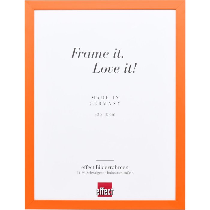 Cadru din lemn Top Cube 14.8x21 cm portocaliu sticlă de muzeu