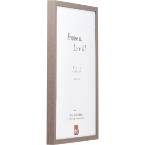 Efect cadru din lemn profil 35 maro 14.8x21 cm sticlă muzeu