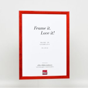 Efect cadru din lemn profil 89 roșu 14.8x21 cm sticlă muzeu