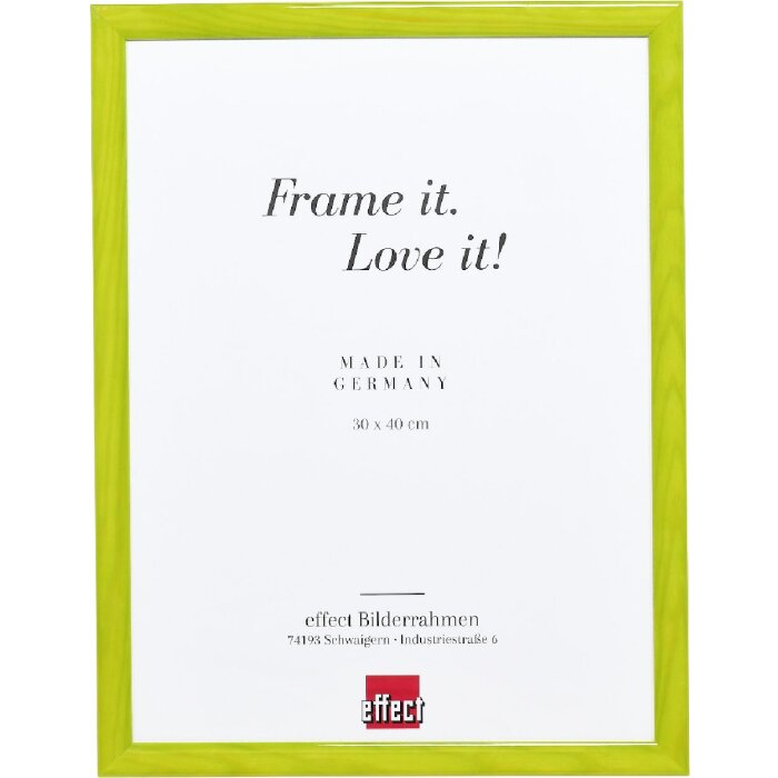 Efect cadru din lemn profil 89 verde 14.8x21 cm sticlă muzeu