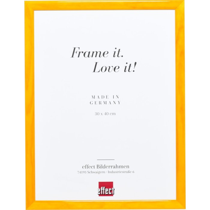 Efect cadru din lemn profil 89 maro deschis 15x20 cm sticlă normală