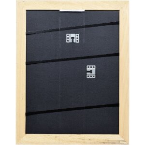 Efect cadru din lemn masiv profil 30 alb 15x20 cm sticlă transparentă