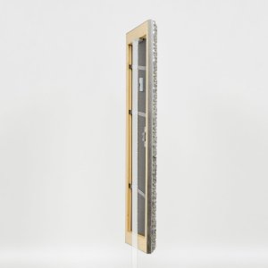 Effect Holzrahmen Profil 94 silber 15x20 cm mit Antireflexglas