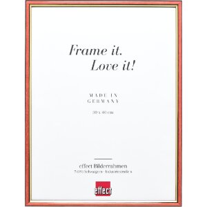 Effect Holzrahmen Profil 23 rot 18x24 cm mit Antireflexglas