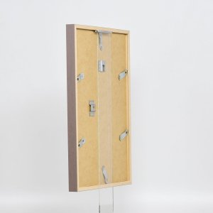 Effect Holzrahmen Profil 35 braun 18x24 cm Normalglas Abstandshalter