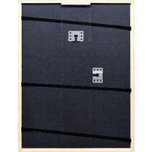 Efect cadru din lemn masiv profil 20 nuc maro 18x27 cm sticlă normală