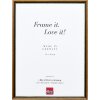 Effect Massiv-Holzrahmen Profil 22 braun-gold 18x27 cm Klarglas