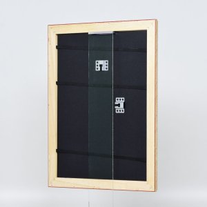 Effect Holz-Barockrahmen Profil 37 antiksilber 18x27 cm Museumsglas