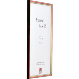 Efect cadru din lemn profil 23 roșu 18x32 cm sticlă transparentă