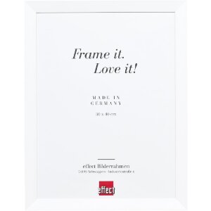 Efect cadru din lemn Top N alb 18x32 cm sticlă acrilică