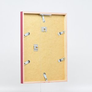 Effect Holzrahmen Profil 35 rot 18x32 cm mit Museumsglas