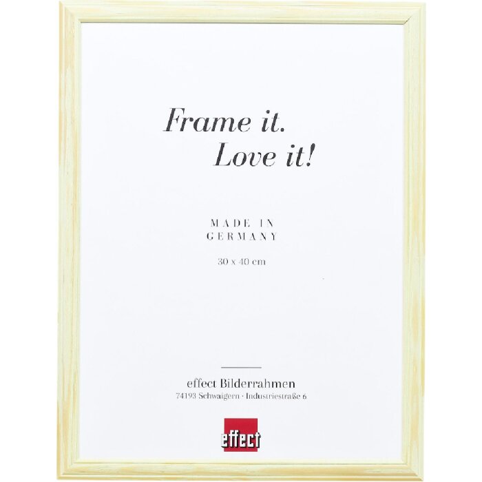 Effect Holzrahmen Profil 32 grün 18x32 cm mit Museumsglas