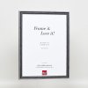 Effect Holzrahmen Profil 38 grau 18x32 cm Museumsglas