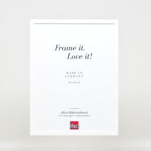 Effect Holzrahmen Profil 35 weiß 20x20 cm mit Museumsglas