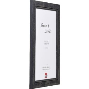 Efect cadru din lemn masiv 2240 negru 20x20 cm sticlă acrilică