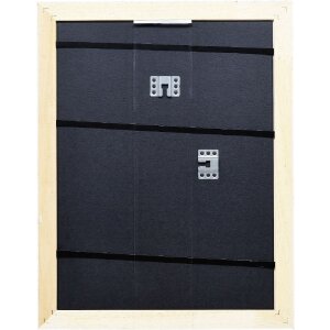 Efect cadru baroc din lemn profil 37 alb 20x25 cm sticlă muzeu