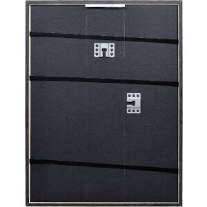 Effect Massiv-Holzrahmen Profil 29 silber 20x28 cm Klarglas