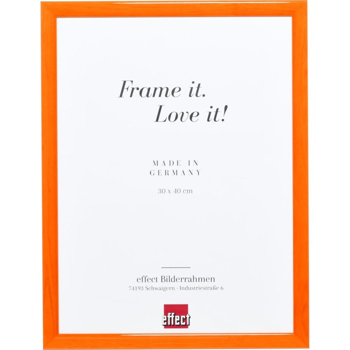 Efect cadru din lemn profil 89 somon 21x28 cm sticlă muzeu