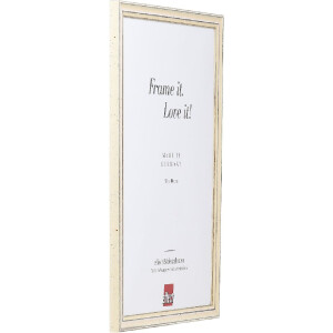 Efect cadru din lemn profil 38 alb 21x29.7 cm sticlă acrilică