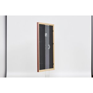Effect Holzrahmen Profil 38 braun 23x70 cm mit Antireflexglas