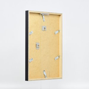 Effect Holzrahmen Profil 35 schwarz 23x70 cm Antireflexglas