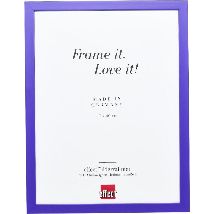 Cadru din lemn Top Cube 24x30 cm violet sticlă acrilică