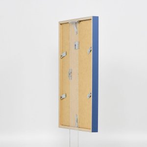 Effect Holzrahmen Profil 35 blau 24x30 cm mit Normalglas und Abstandshalter