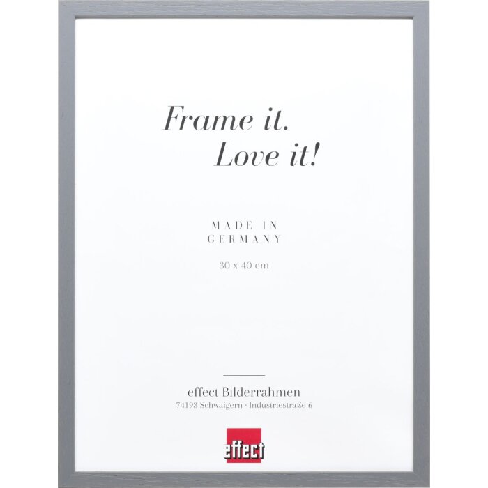 Effect Holzrahmen Profil 35 anthrazit 24x30 cm mit Museumsglas