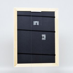 Effect Holz-Barockrahmen Profil 37 weiß 24x30 cm Museumsglas