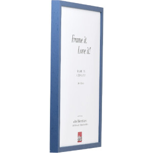 Efect cadru din lemn profil 35 albastru 25x30 cm sticlă normală