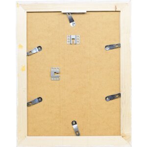 Efect cadru din lemn masiv 2240 alb 25x30 cm sticlă muzeu