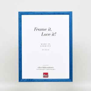 Efect cadru din lemn profil 89 albastru 25x35 cm sticlă acrilică