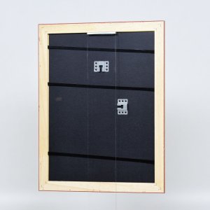 Effect Holz-Barockrahmen Profil 37 antiksilber 25x35 cm Museumsglas