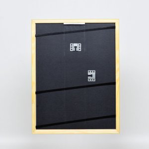 Efect cadru din lemn profil 89 maro deschis 25x50 cm sticlă acrilică