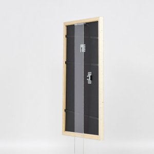 Effect Holzrahmen Profil 38 weiß 25x60 cm Museumsglas