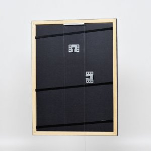 Effect Holzrahmen Profil 38 grau 25x80 cm Normalglas