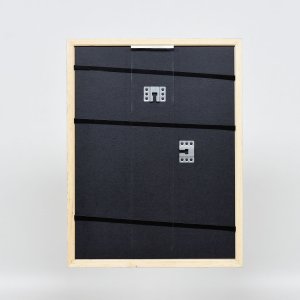 Effect Holzrahmen Profil 38 weiß 25x80 cm Normalglas