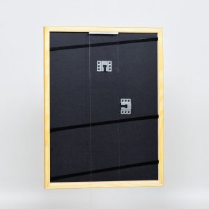 Efect cadru din lemn profil 89 maro deschis 25x80 cm sticlă acrilică