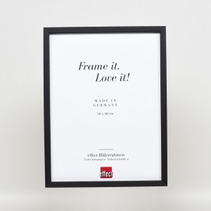 Effect Holzrahmen Profil 35 schwarz 25x80 cm Normalglas Abstandshalter