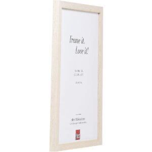 Efect cadru din lemn profil 33 alb 25x80 cm sticlă acrilică