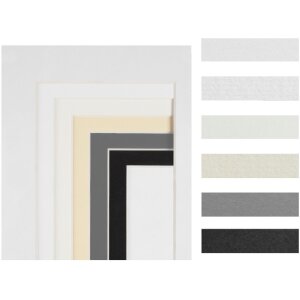 Walther Schräge­schnitt Passepartout 20x30 cm Schwarz für 13x18 cm Fotos