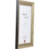 Effect Massiv-Holzrahmen Profil 28 gold 25x80 cm mit Antireflexglas