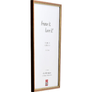 Effect Holzrahmen Profil 23 hellbraun 27x48 cm Klarglas