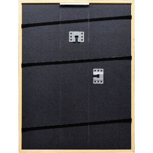 Effect Holzrahmen Profil 23 hellbraun 27x48 cm Klarglas