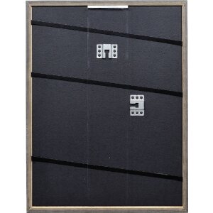 Efect cadru din lemn masiv profil 25 nuc maro 27x48 cm sticlă antireflex